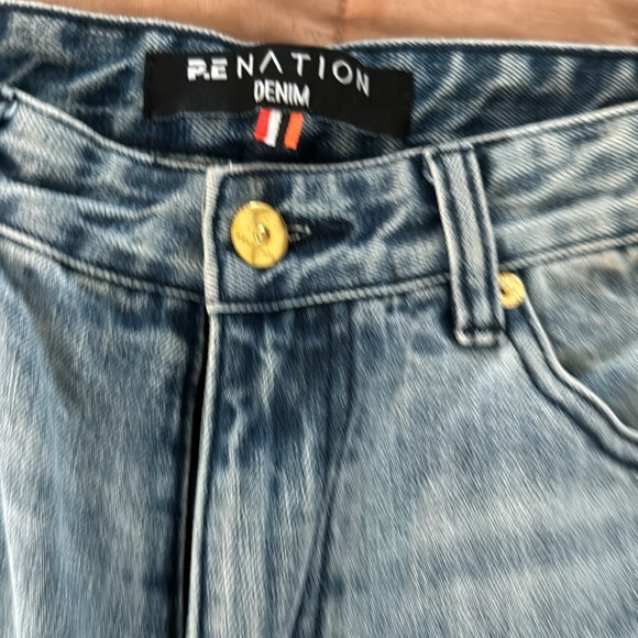 P.E Nation Denim Wide Leg High Waist Jeans 28 NWOT - Picture 2 of 7